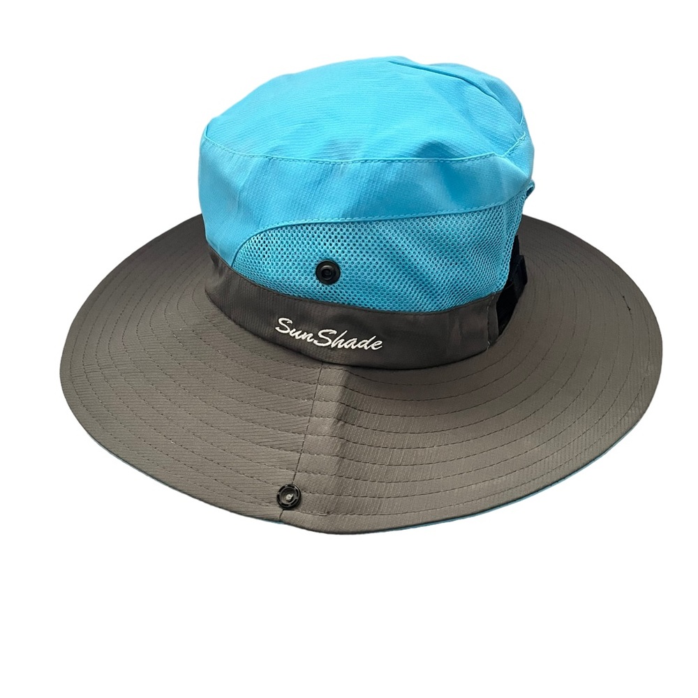 Sun Shade Blue Bucket Adult Hat
